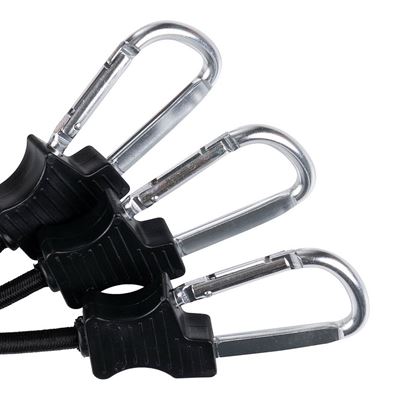 Sangle élastique 60 cm avec mousquetons, lot de 2, NOIR FOSCO 419201-BLK 2