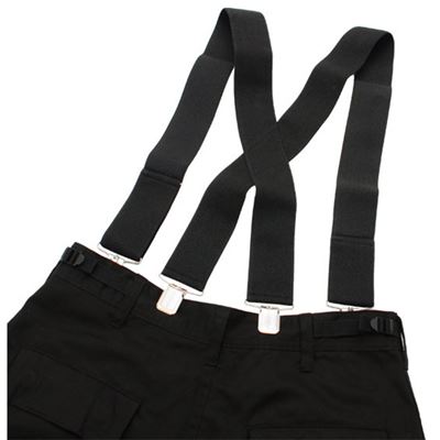 Bretelles US pour pantalon X avec clips NOIRES ROTHCO 4196 2