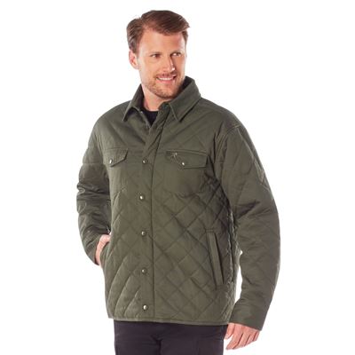 Veste matelassée DIAMOND QUILT en coton VERT ROTHCO 42005 5