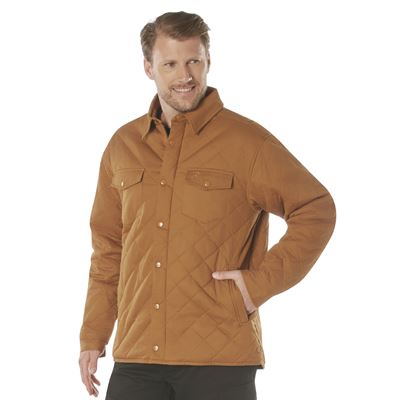 Veste matelassée DIAMOND QUILT en coton MARRON ROTHCO 42015 4