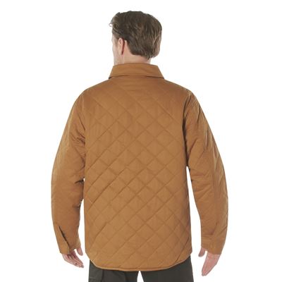 Veste matelassée DIAMOND QUILT en coton MARRON ROTHCO 42015 5