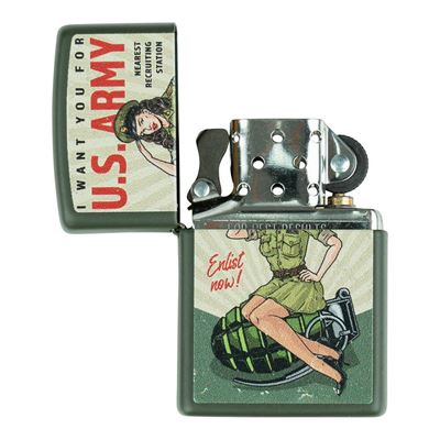 Briquet ZIPPO U.S. ARMY Enlist Pin Up à essence ZIPPO 421380 3