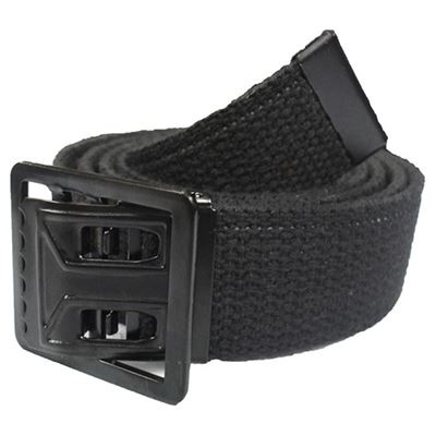 Ceinture NOIRE avec boucle à passer noire 110 cm