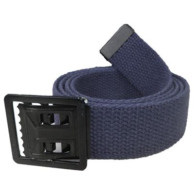 Ceinture BLEUE avec boucle noire à enfiler 135 cm