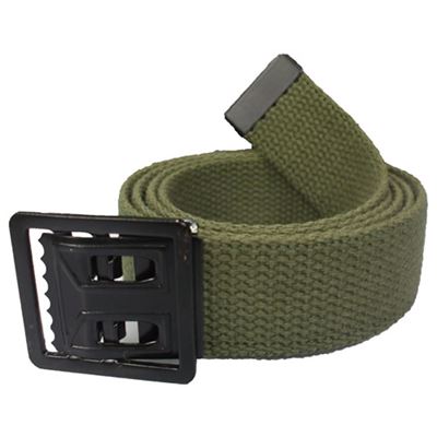Ceinture VERTE avec boucle noire à enfiler 135 cm