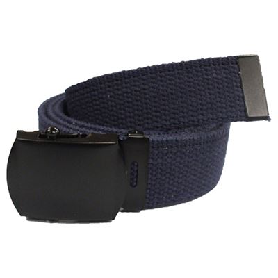Ceinture avec boucle noire BLEUE taille 110
