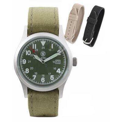 Montre MILITARY Smith&Wesson avec bracelets interchangeables VERTS