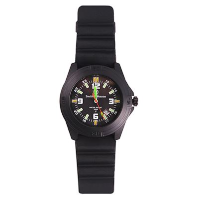 Montre SOLDIER bracelet en caoutchouc NOIR