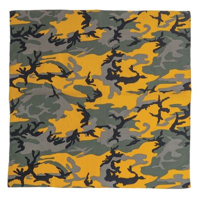 Foulard 68 x 68 cm JUMBO URBAN CAMO YELLOW