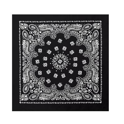 Foulard JUMBO TRAINMEN / WESTERN grand NOIR