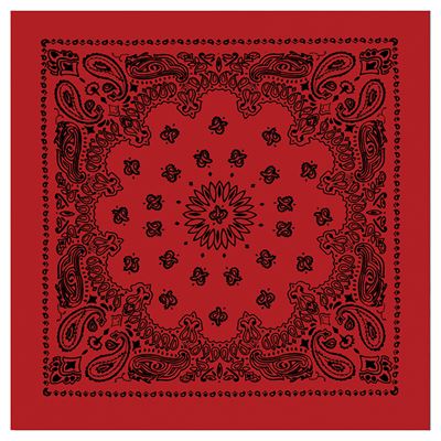 Écharpe JUMBO TRAINMEN / WESTERN grande ROUGE-NOIR