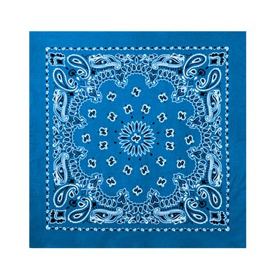 Foulard JUMBO TRAINMEN / WESTERN grand BLEU VIF