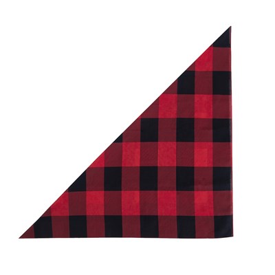 Foulard JUMBO à carreaux PLAID grand ROUGE-NOIR ROTHCO 4350 2