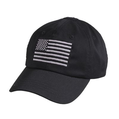 Casquette de baseball TACTICAL OPERATOR drapeau américain NOIR