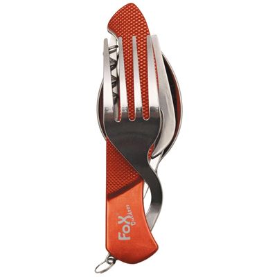Set de couverts de voyage 6 en 1 ORANGE FOX Outdoor 44051 2