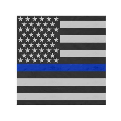 Foulard drapeau américain 55 x 55 cm LIGNE BLEUE