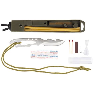 Couteau de survie JUNGLE II avec équipement NOIR FOX Outdoor 44143 5