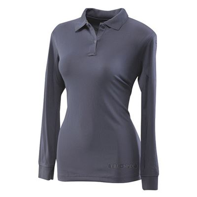 Polo femme 24-7 PERFORMANCE manches longues BLEU
