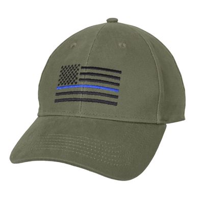 Casquette de baseball drapeau américain avec ligne bleue VERTE