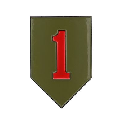 Insigne métallique 1st Infantry Division avec autocollant