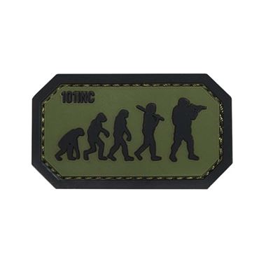 Écusson AIRSOFT EVOLUTION velcro 3D PVC VERT