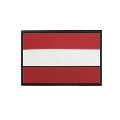 Écusson drapeau AUTRICHE en plastique coloré VELCRO 8 x 5 cm