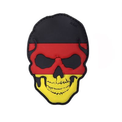 Écusson 3D en plastique CRÂNE avec bandes velcro ALLEMAND