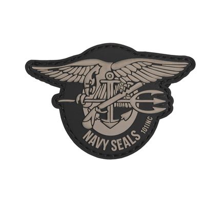 Écusson 3D en plastique NAVY SEALS GRIS