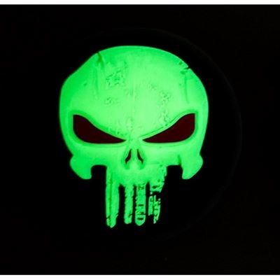Écusson 3D en plastique PUNISHER RED EYES à velcro GLOW IN THE DARK 101INC 444190-7573 2