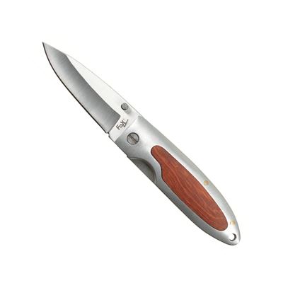 Couteau pliant manche en bois 16 cm MARRON