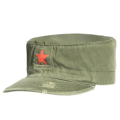 Casquette VINTAGE FATIGUE RED STAR VERTE ROTHCO 4518 2