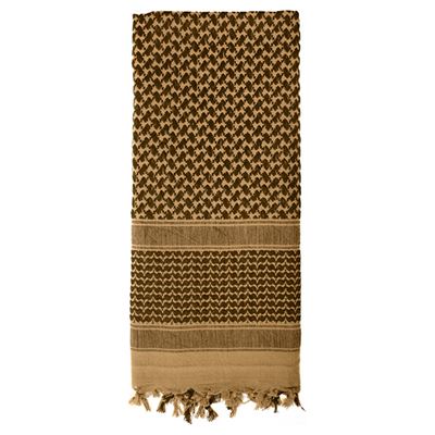 Foulard SHEMAGH léger COYOTE 105 x 105 cm