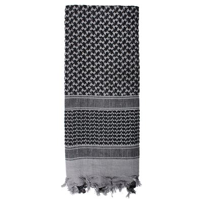 Foulard SHEMAGH léger GRIS 105 x 105 cm