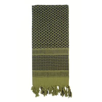 Foulard SHEMAGH léger OLIV 105 x 105 cm