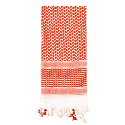 Foulard SHEMAGH léger ROUGE ET BLANC 105 x 105 cm
