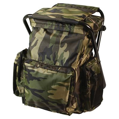 Tabouret avec sac à dos WOODLAND