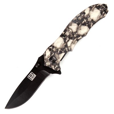 Couteau LEBKY avec clip, lame noire