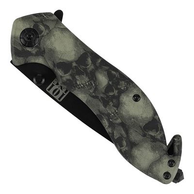 Couteau LEBKY avec clip, lame tanto noire, tranchant dentelé 101INC 016939CA 5