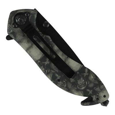 Couteau LEBKY avec clip, lame tanto noire, tranchant dentelé 101INC 016939CA 4