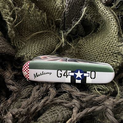 Couteau pliant P-51 MUSTANG série multifonctionnelle WWII FOSTEX 457452 2