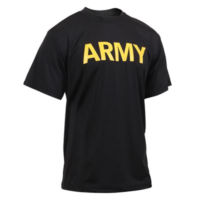 T-shirt avec inscription ARMY NOIR