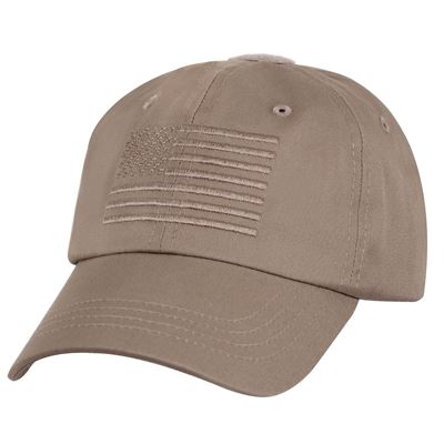 Casquette de baseball TACTICAL OPERATOR drapeau américain KHAKI