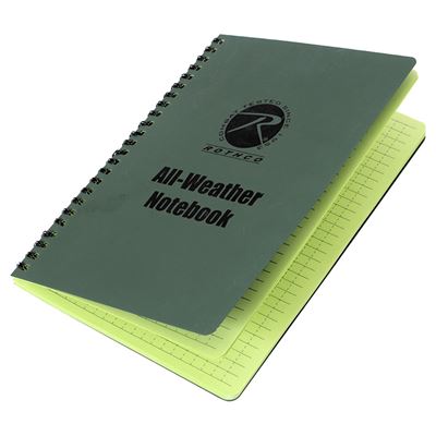 Bloc-notes/carnet grand format A5 imperméable