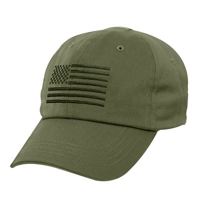Casquette de baseball TACTICAL OPERATOR drapeau américain VERT