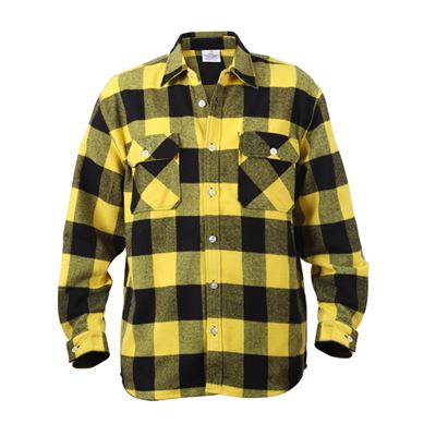 Chemise de bûcheron FLANNEL à carreaux JAUNE