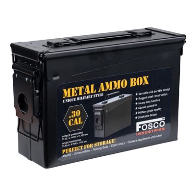 Caisse à munitions CAL.30 CRÂNE ET OS CROISÉS NOIR FOSCO 465316 2