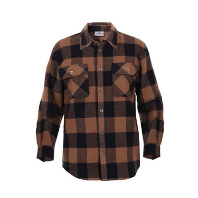 Chemise de bûcheron FLANNEL à carreaux MARRON ROTHCO 4667 2