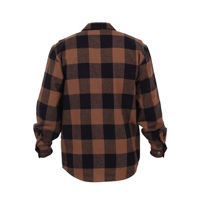 Chemise de bûcheron FLANNEL à carreaux MARRON ROTHCO 4667 4