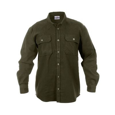 Chemise de bûcheron FLANNEL VERTE ROTHCO 4669 3