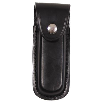 Étui en cuir pour couteau pliant 13 cm NOIR